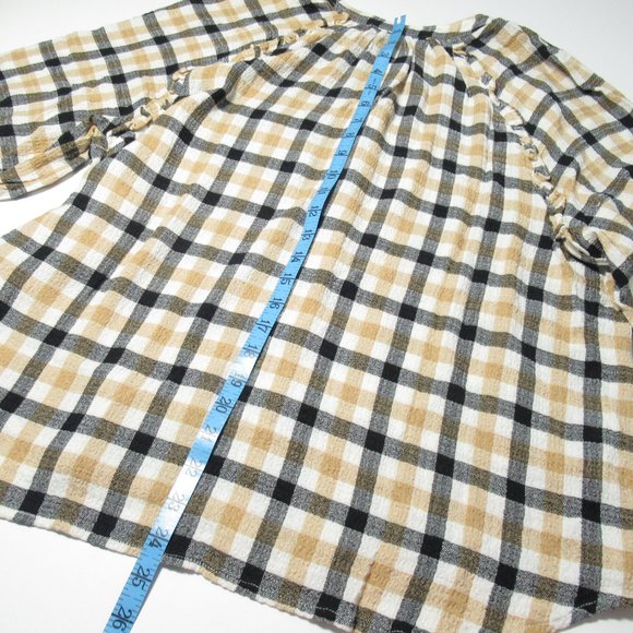 Anthropologie Pilcro Plaid Buttondown Top - 1X - Picture 8 of 12